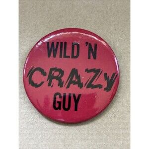 1970's Steve Martin Wild N Crazy Guy 3" Pinback Button SNL